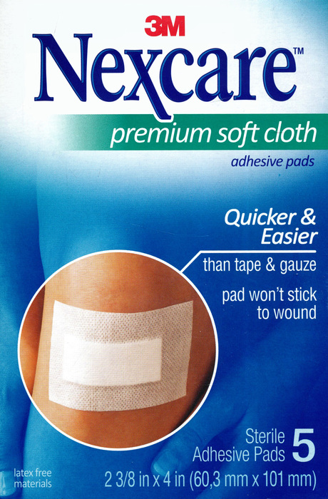 NEXCARE ADHSIV PAD CLOTH 2-3/8"X4" 5CT