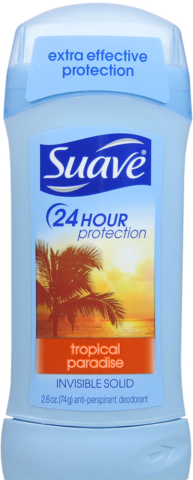 SUAVE ANTIPERSPIRANT INVISIBLE SOLID TROPICAL 2.6OZ