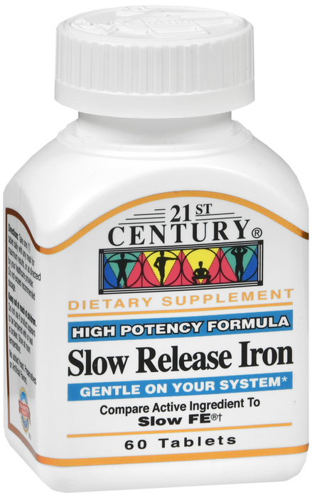 21st Century Slow Release Iron Tablets 60ct