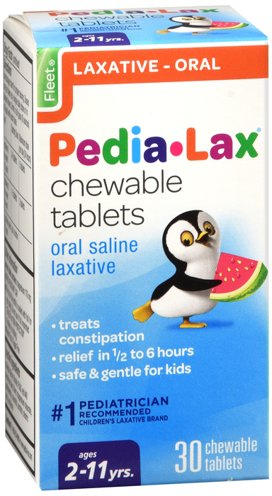 FLEET PEDIA-LAX CHEW TABLET WTRMELN 30CT