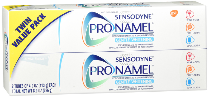 SENSODYNE GENTLE WHITENING TWIN PK 2X4OZ