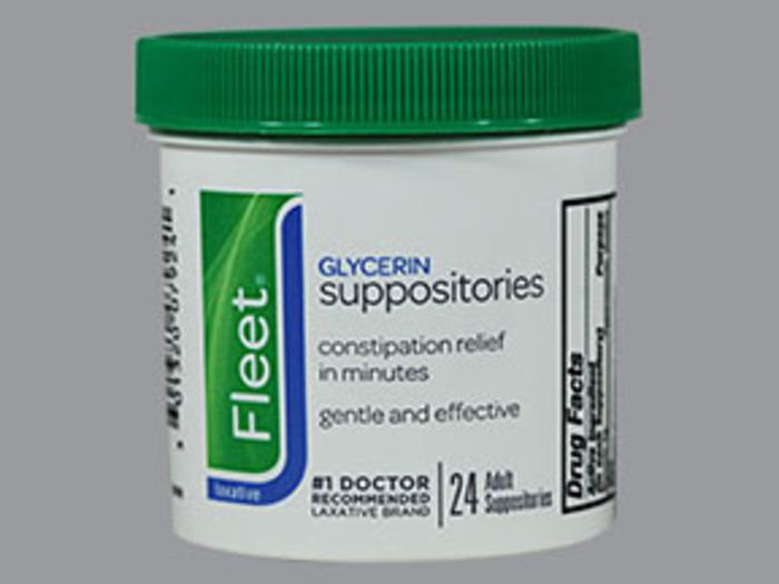 Fleet Adult Laxative Glycerin Suppositories 24ct