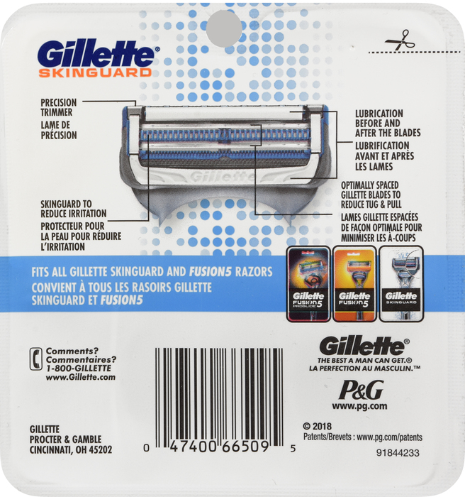 Gillette SkinGuard Razor Blade Refill Cartridges 4ct