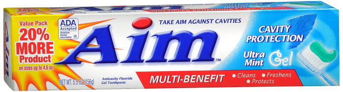 AIM CAVITY PROTECTION GEL MINT 5.5OZ