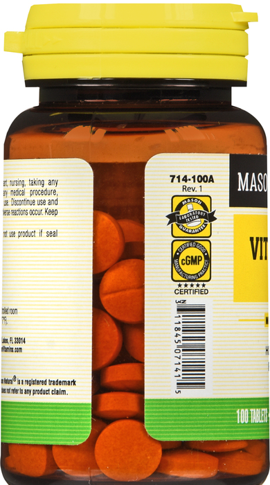 MASON VITAMIN B2 100MG TABLET 100CT