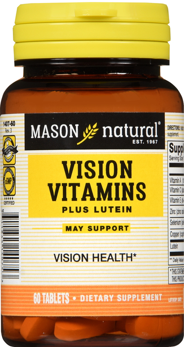 VISION VIT W/LUTEIN TABLETS 60CT MASON