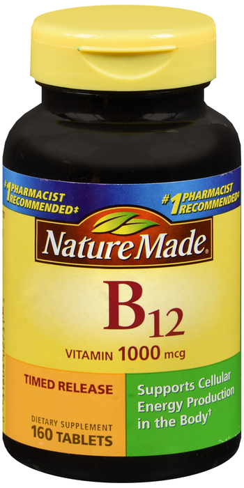 Nature Made VIT B12 1000MCG TABLET 160ct