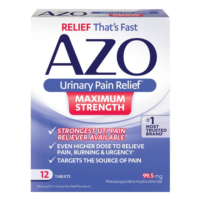 AZO Maximum Strength Standard Urinary Pain Relief Tablets 12ct