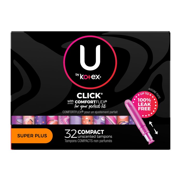 U BY KOTEX CLICK SUP PLS CMT TMP 6X32