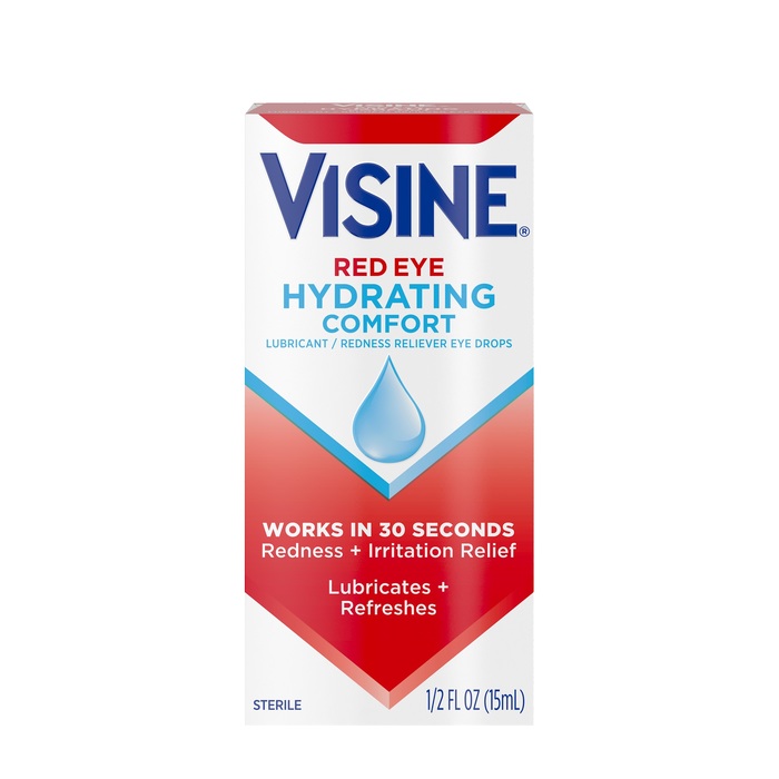 Visine Red Eye Hydrating Comfort Lubricating Eye Drops 0.5oz