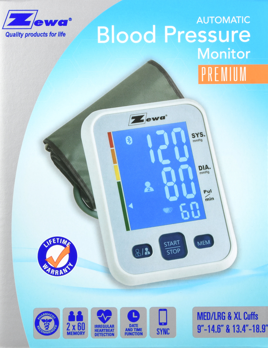 Zewa Automatic Premium Blood Pressure Monitor XL 1ct