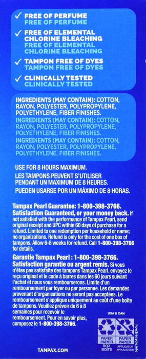 Tampax Flushable Super Absorbency Unscented Tampons 20ct