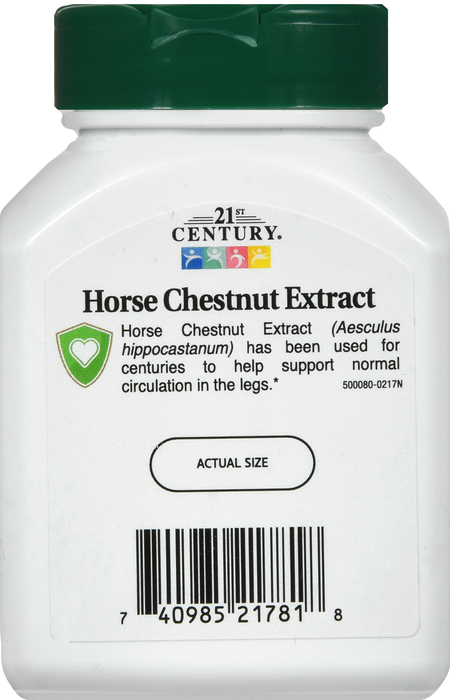 21st Century Horse Chestnut Extract 600mg Capsules 60ct