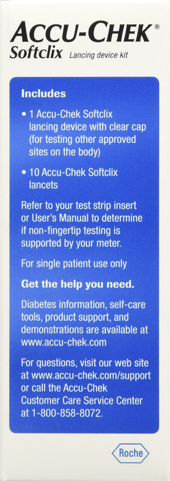 ACCU-CHEK SOFTCLIX LANCING DEVICE BLACK