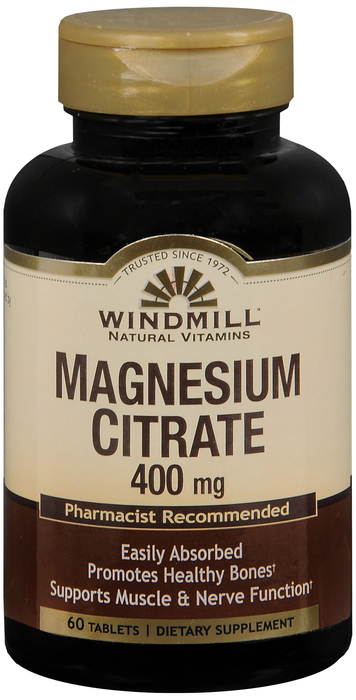 Windmill Magnesium Citrate 400mg Tablets 60ct