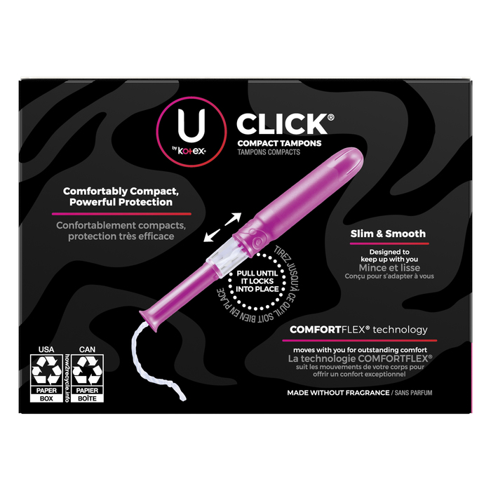 U BY KOTEX CLICK REG CMPCT TMP 6X32