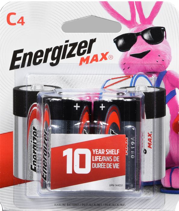 ENERGIZER MAX ALK C SIZE E93P4 4PK