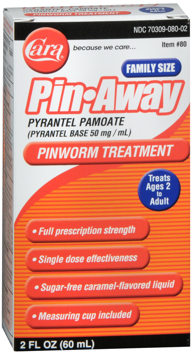 Cara PinAway Pin Worm Treatment Liquid 2oz