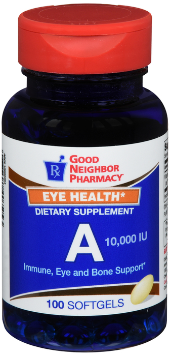 Good Neighbor Pharmacy Vitamin A 10000 IU Softgels 100ct