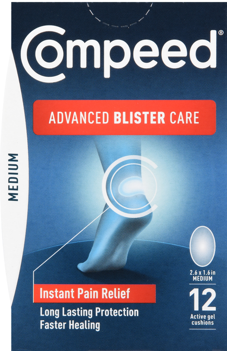 Compeed Advanced Blister Care Medium Gel Cushions 12ct