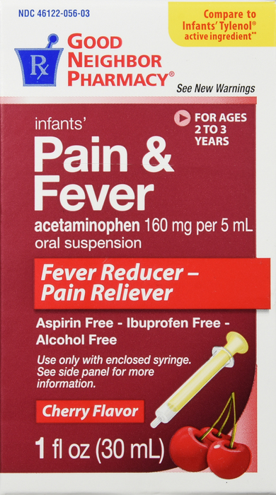 Good Neighbor Pharmacy Infants' Pain and Fever Cherry Liquid 1oz