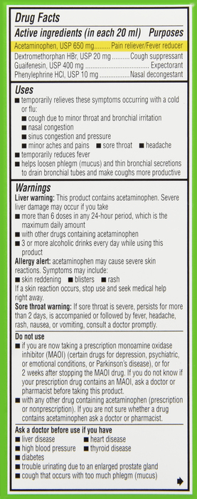 Robitussin Severe MS Liquid C/C/F 4oz