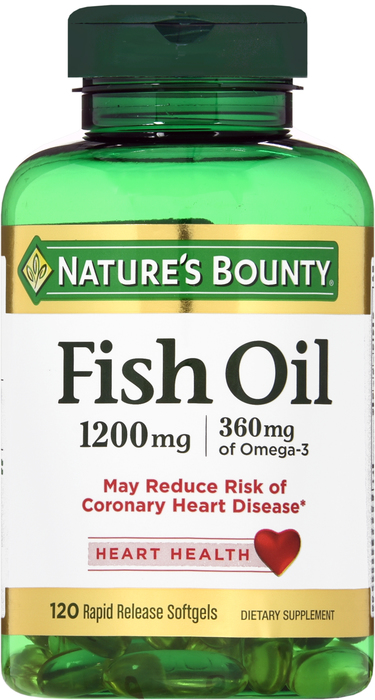 Nature's Bounty Fish Oil 1200mg Softgels 100ct