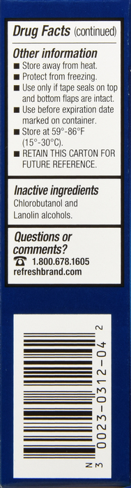 Refresh Lacri-Lube Lubricant Eye Ointment 5gm