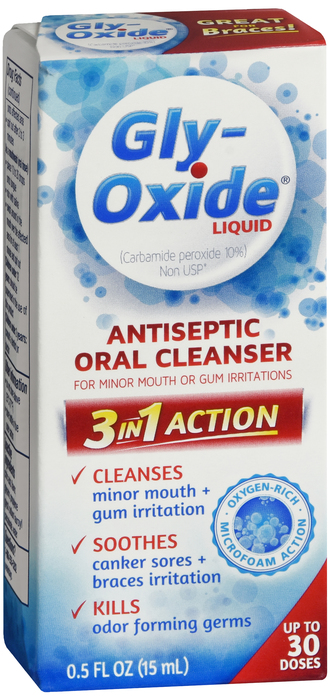 Gly-Oxide Liquid Antiseptic Oral Cleanser 0.5oz