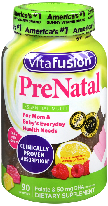 Vitafusion PreNatal Essential Multivitamin Gummies 90ct