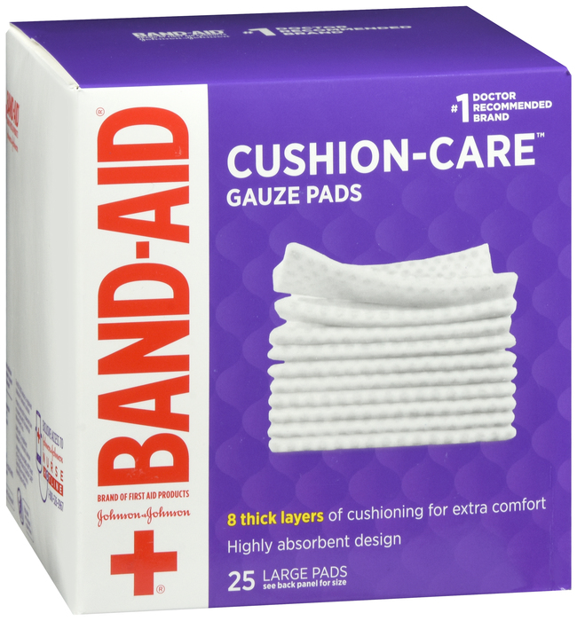 JJ GAUZE PADS 4IN X4INCH 25CT