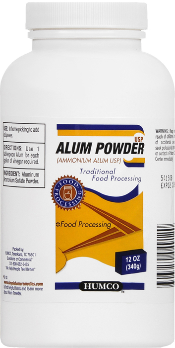 ALUM AMMONIUM USP POWDER 12OZ HUMCO