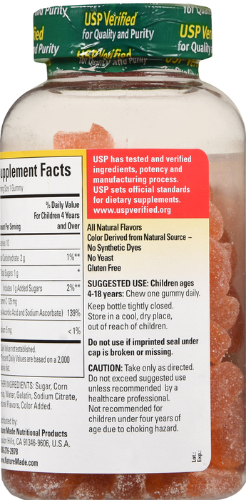 Nature Made KIDS FIRST VITA C GUMMIES 110ct