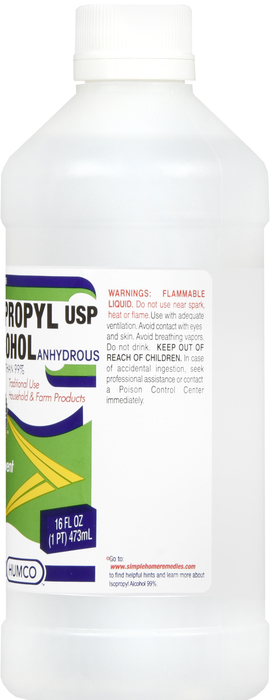 ALCOHOL ISOPROPYL 99% USP 24X16OZ HUMCO