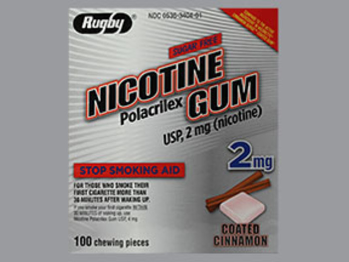 NICOTINE 2 MG GUM 100