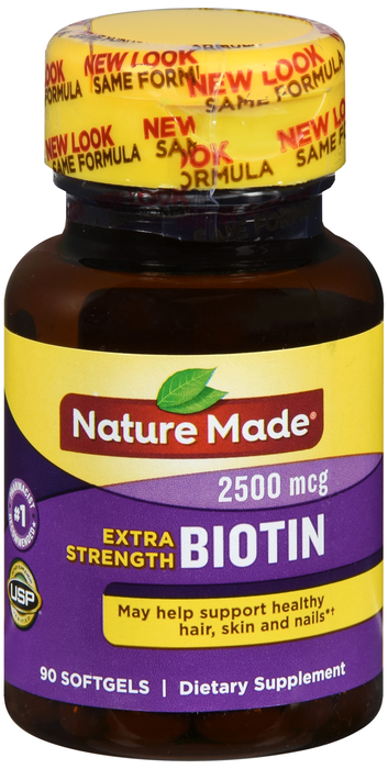 Nature Made Biotin 2,500mcg Softgels 90ct