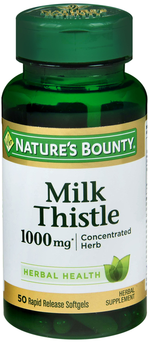 Nature's Bounty Milk Thistle 1000mg Cap 50ct