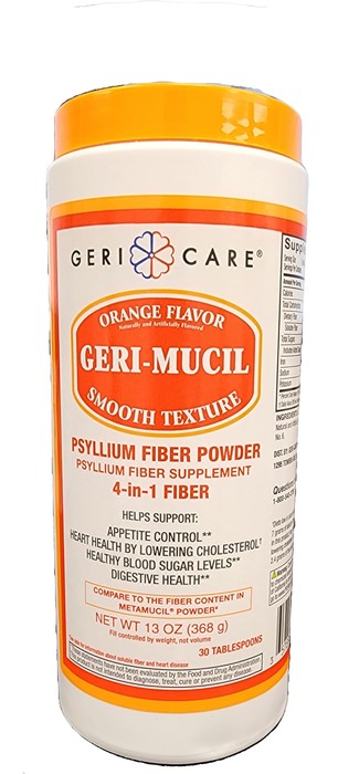 GERI-MUCIL ORNGE PSYLLIUM FIBER PWD 13OZ