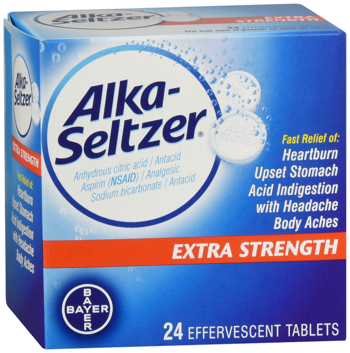 Alka-Seltzer Extra Strength Effervescent Tablets 24ct