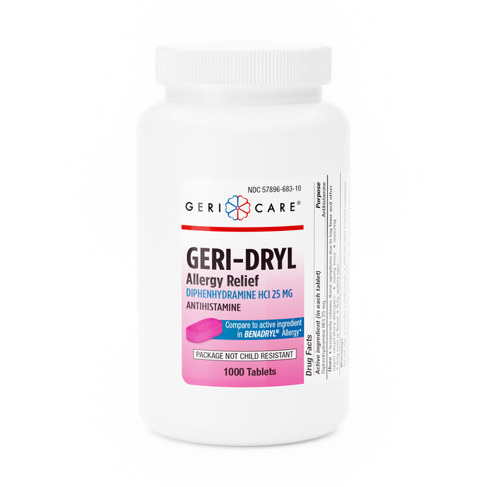 GERI-DRYL ALLERGY RELIEF 25MG TAB 1000