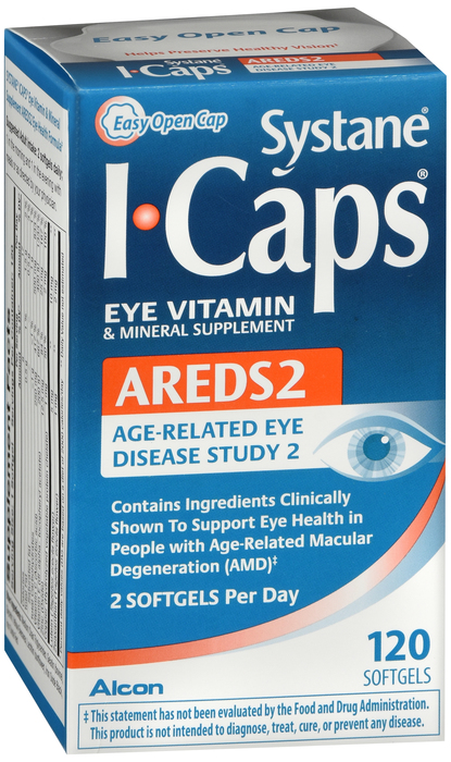 Systane I-Caps AREDS2 Eye Vitamin Softgels 120ct