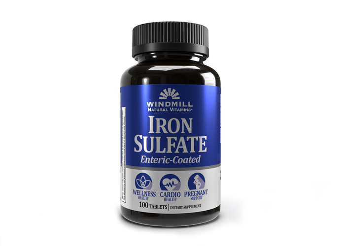 IRON SULFATE 65MG EC TABLET 100CT WINDML