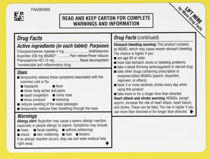 ADVIL MULTI-SYMPTOM COLD&FLU TAB 10CT