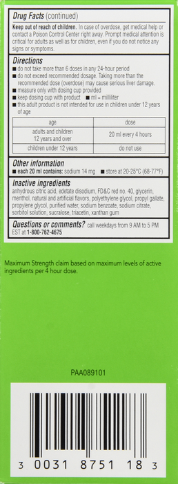 ROBITUSSIN SEVERE MS LIQ C/C/F 8OZ