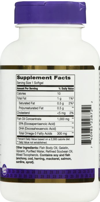 21st Century Fish Oil 1000mg Omega-3 Softgels 120ct