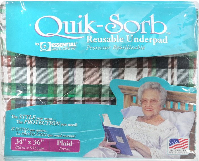 Underpad Quik-Sorb Reusable 34X36" Pad