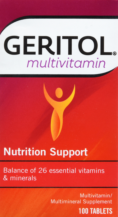 Geritol Multivitamin Nutrition Support Tablets 100ct