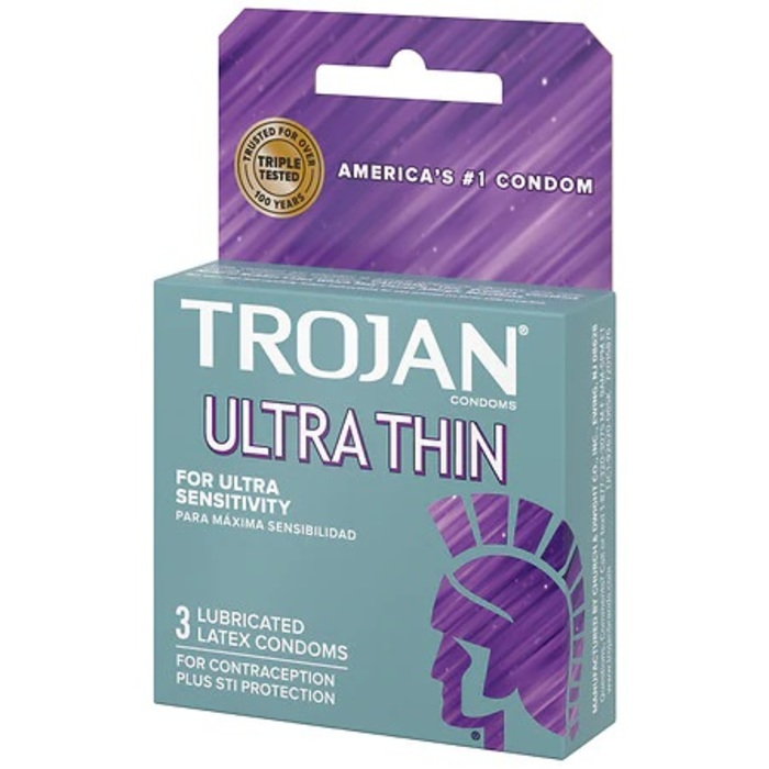 Trojan Ultra Thin Condoms 3ct