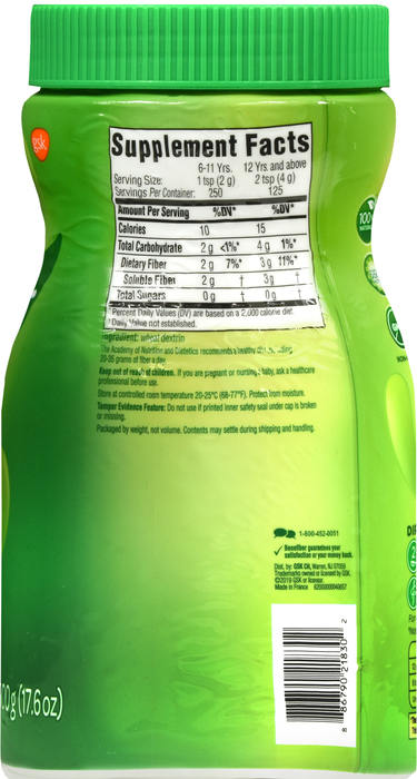 Benefiber Fiber Supplement Powder 125 Servings 17.6oz