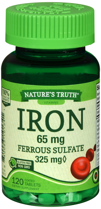 Nature's Truth Iron Ferritin Sulfate 65mg Tablets 120ct